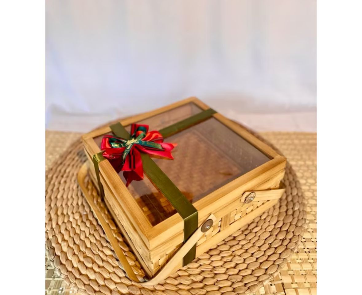 keranjang bambu uk 30cm x 30cm